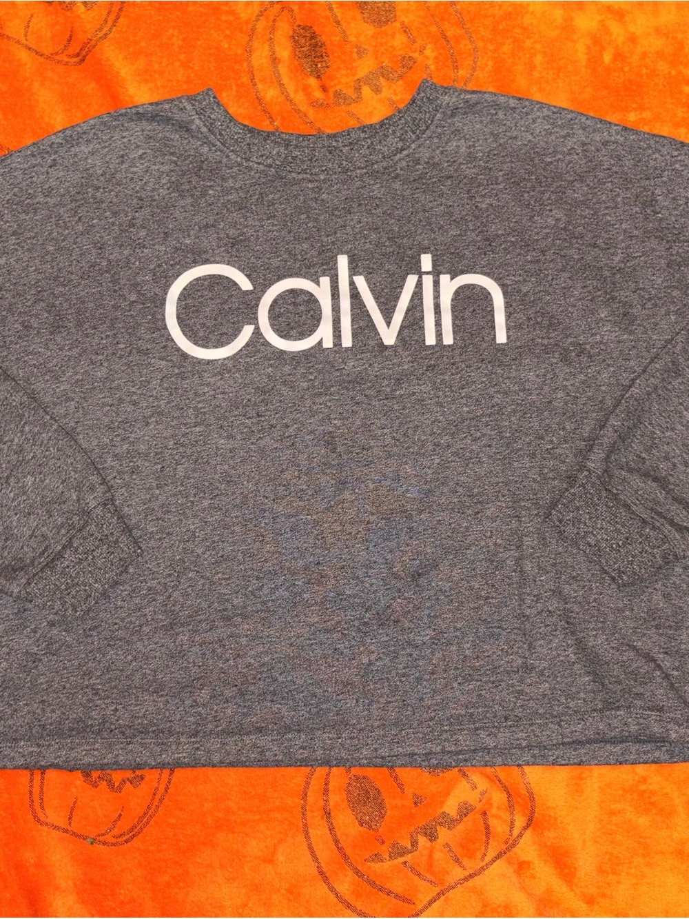 Calvin Klein Women’s Cropped Sweater - Heather Gray